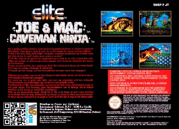 Joe & Mac - Caveman Ninja (Europe) (En,Fr,De,Es,It,Nl) (Beta) box cover back